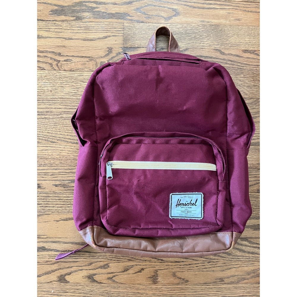 Herschel Supply Co Pop Quiz Backpack Burgundy Maroon Laptop Sleeve School Bag